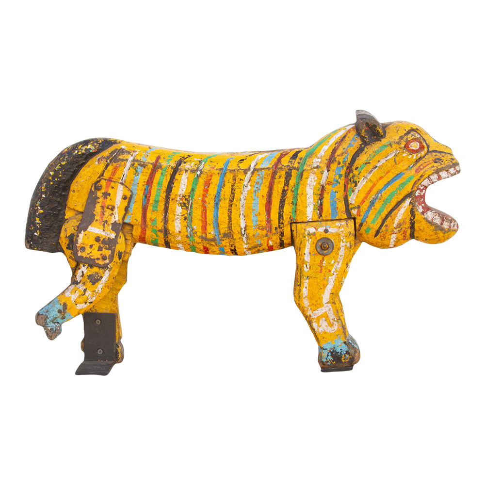 Bengal Tiger Wooden Carousel~P77661516