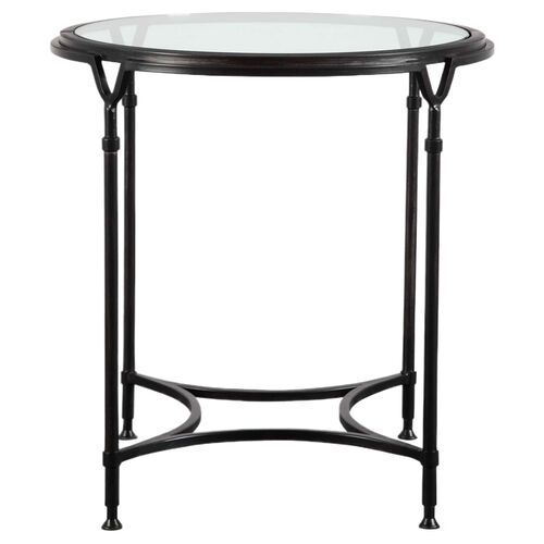 Sonia Iron Side Table, Black