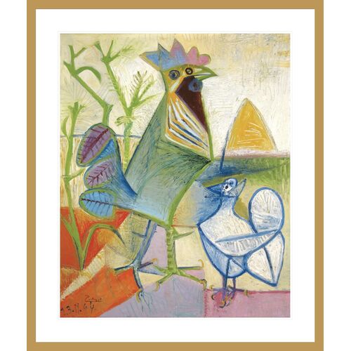 The Cock of the Liberation by Pablo Picasso Framed Print The Cock of the Liberation by Pablo Picasso Framed Print