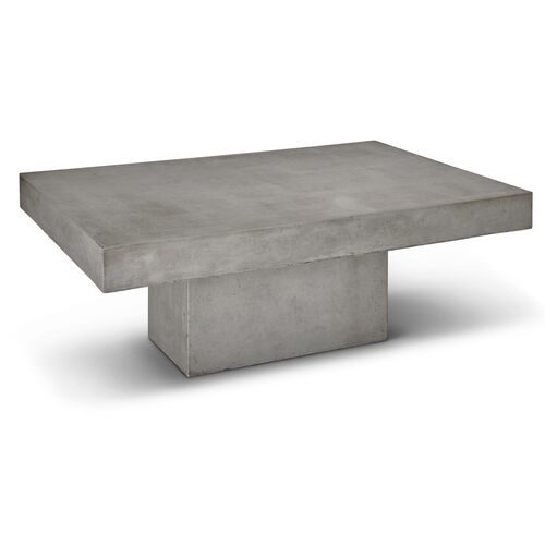 Eva 48" Coffee Table, Gray Concrete~P76190355