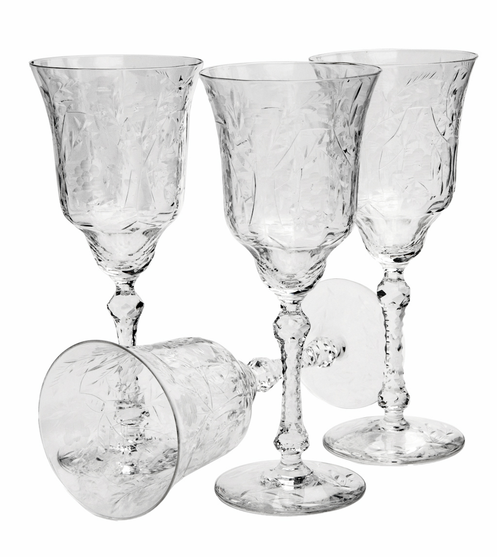 Early 20thC Cut Crystal Goblets; Set/8~P77720964