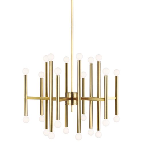 Beckham Modern Large Chandelier, Burnished Brass~P77632180