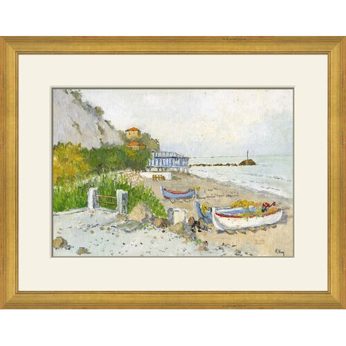 Summer Rowboats Painting