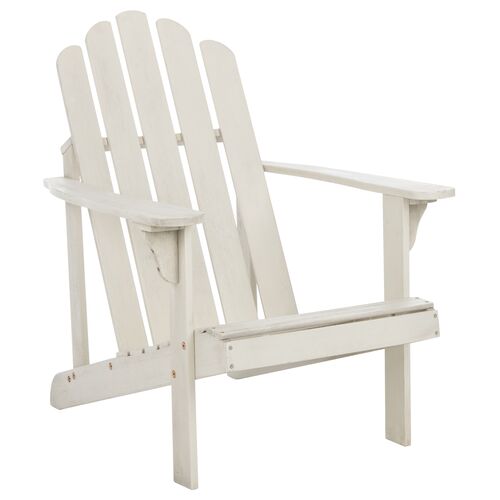 Sandy Outdoor Adirondack Chair, White~P77647810