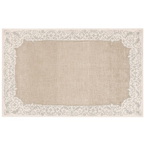 Karla Hand Tufted Rug, Beige/Green