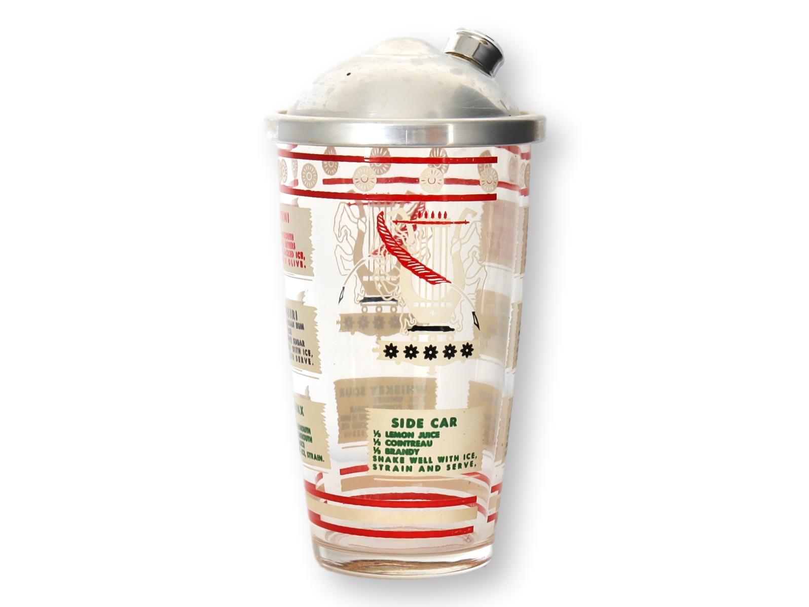 1950s Hazel Atlas Cocktail Shaker~P77689313