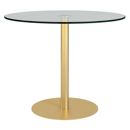 Trey 36" Bistro Table, Brushed Gold~P77629328