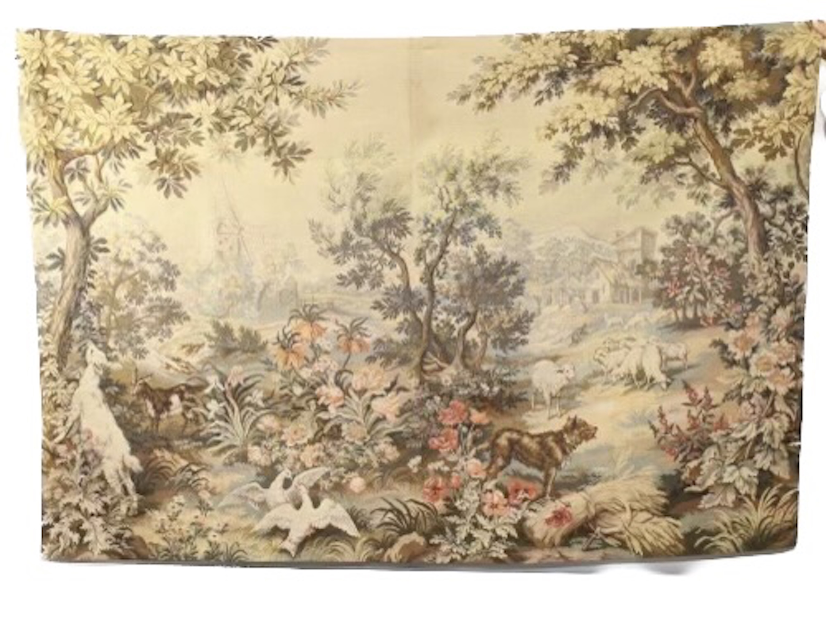 French Panneaux Gobelin Verdure Tapestry~P77679883