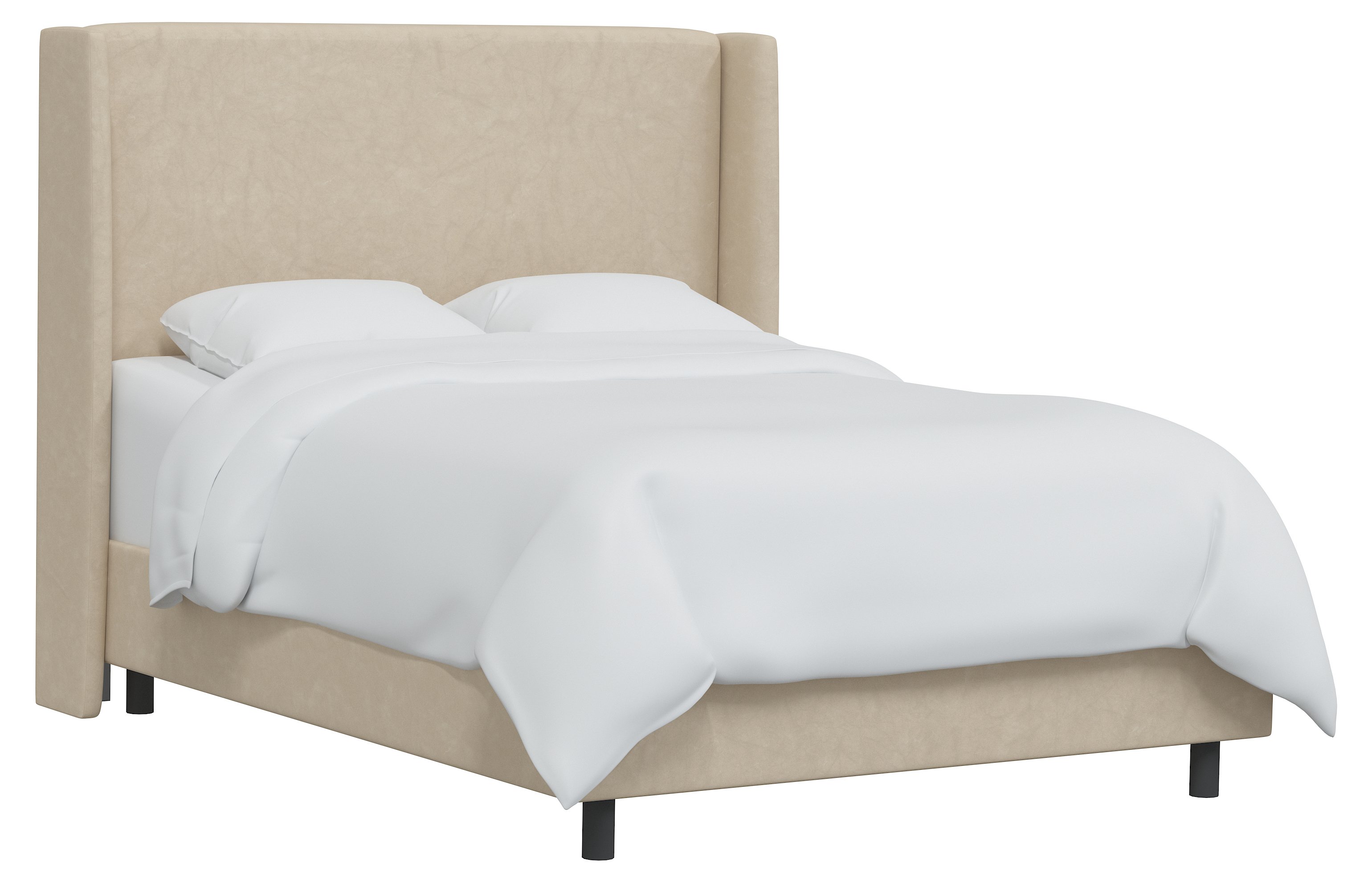 Kelly Faux Leather Wingback Bed One Kings Lane