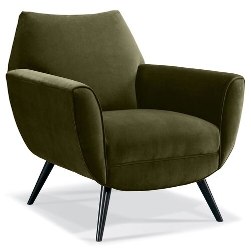 Finnegan Accent Chair, Moss Velvet~P77425843