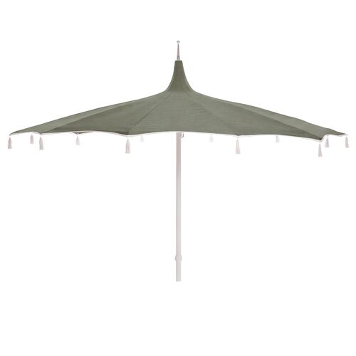 Rena Pagoda Tassel Patio Umbrella, Sunbrella Rena Pagoda Tassel Patio Umbrella, Sunbrella