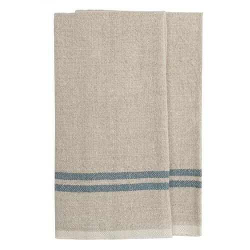 Vintage Linen Towels, Set of 2