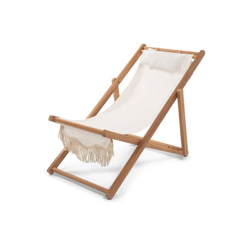 Sling Beach Chair, Antique White~P77510772~P77510772
