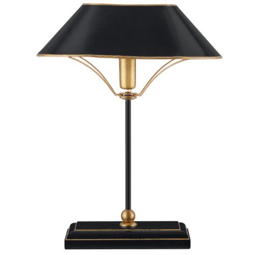 Daphne Iron Table Lamp, Black/Gold