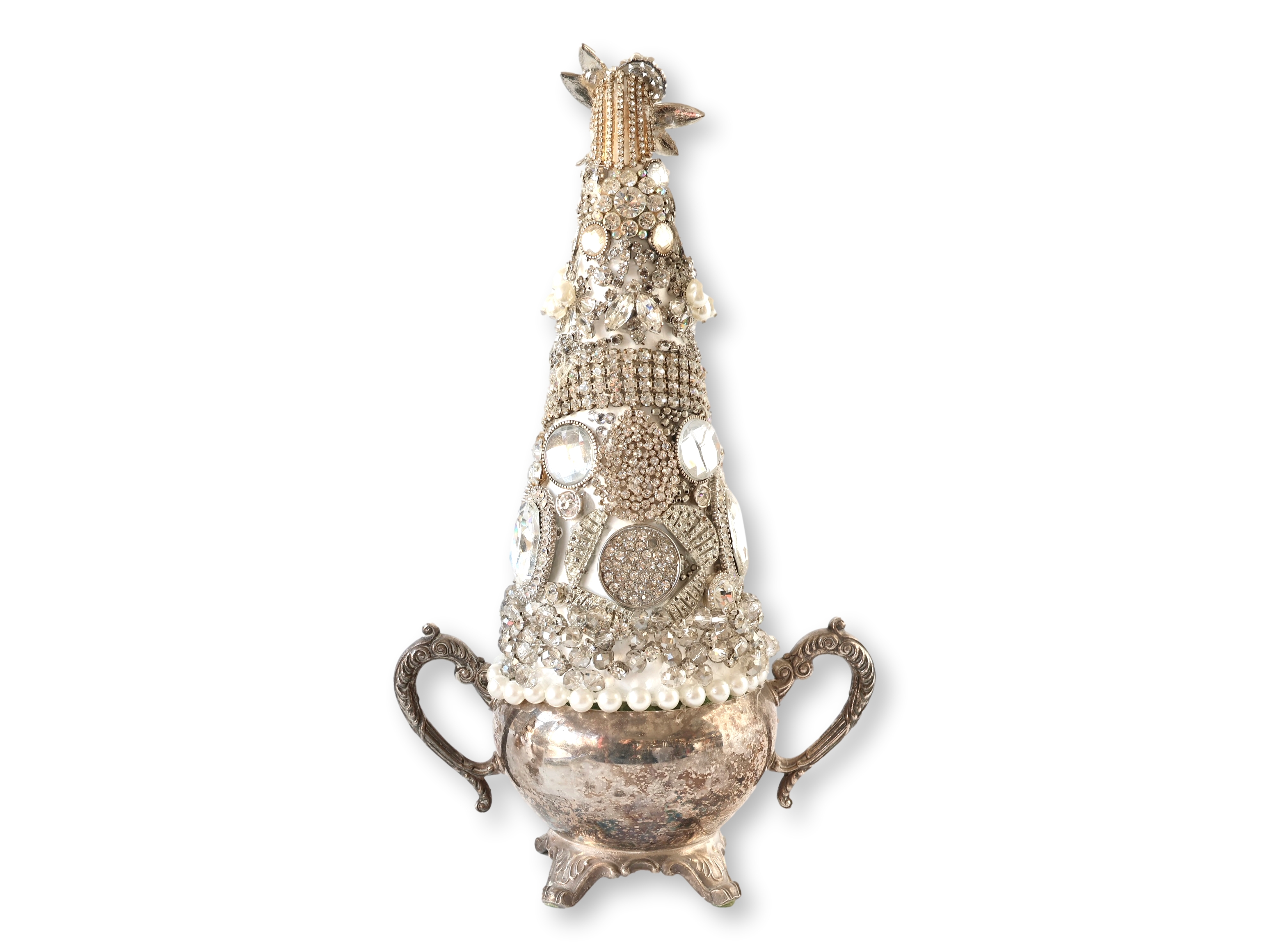 Midcentury Jewelry Christmas Tree~P77714714