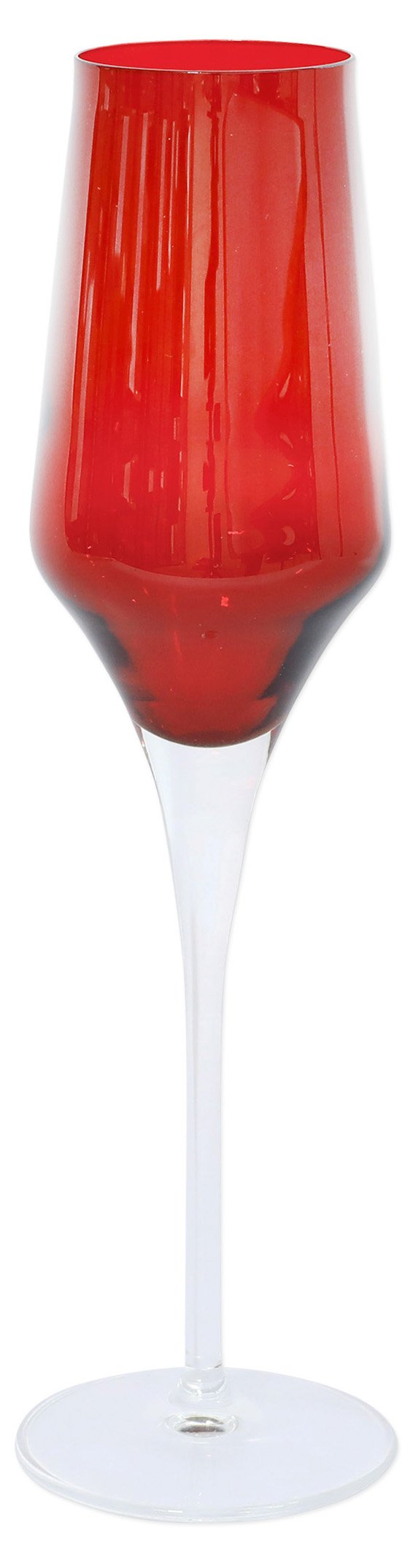 Vietri Red Contessa Stemless Wine Glass