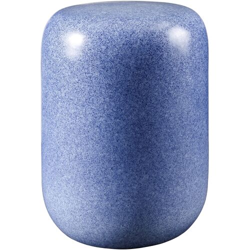 Iskra 18" Ceramic Garden Stool, Blue