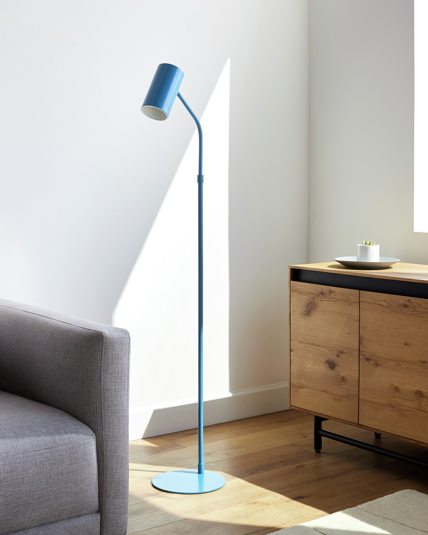 Karlee Floor Lamp, Natural/Gold | One Kings Lane