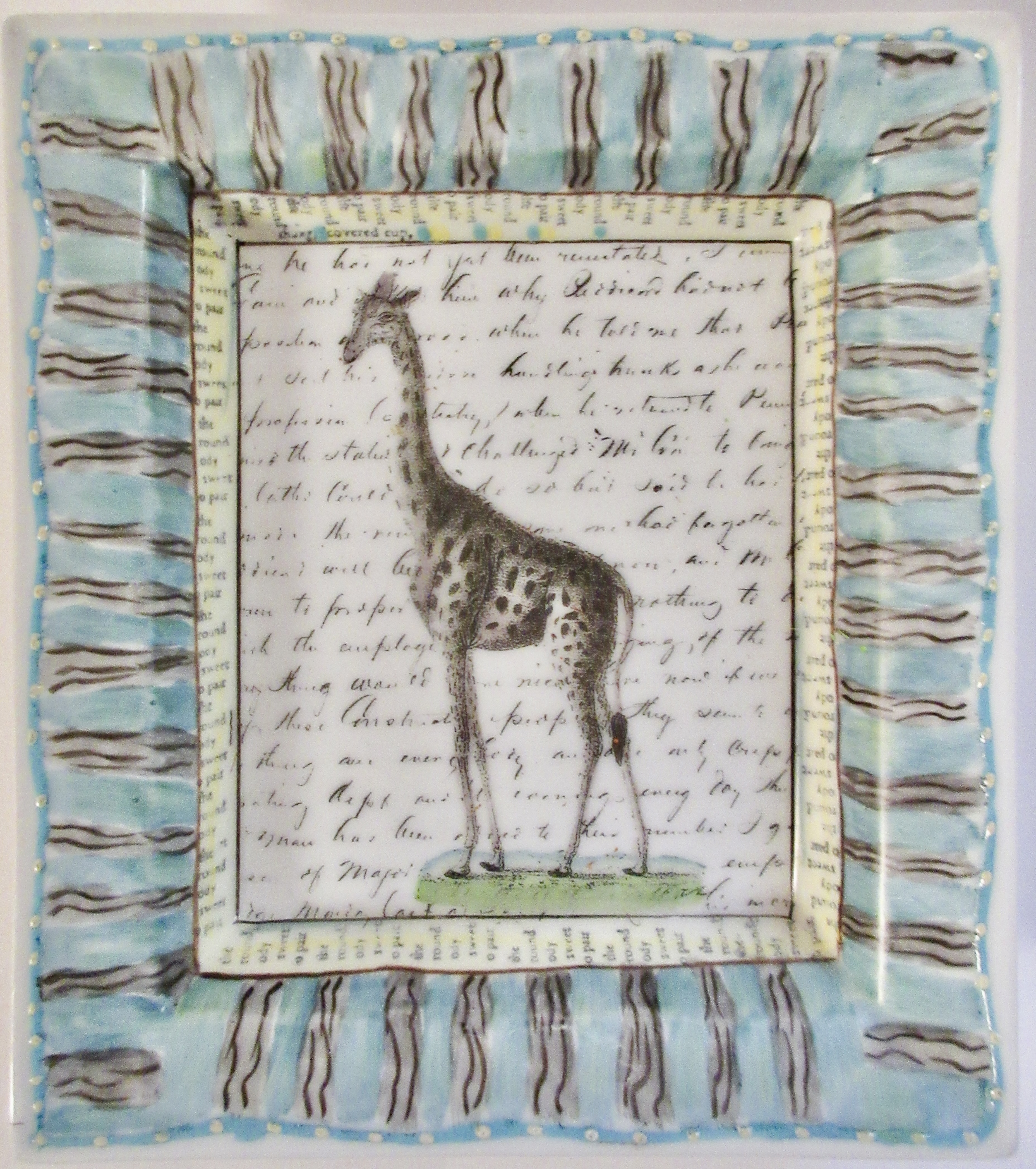 Porcelain Giraffe Tray~P77686790