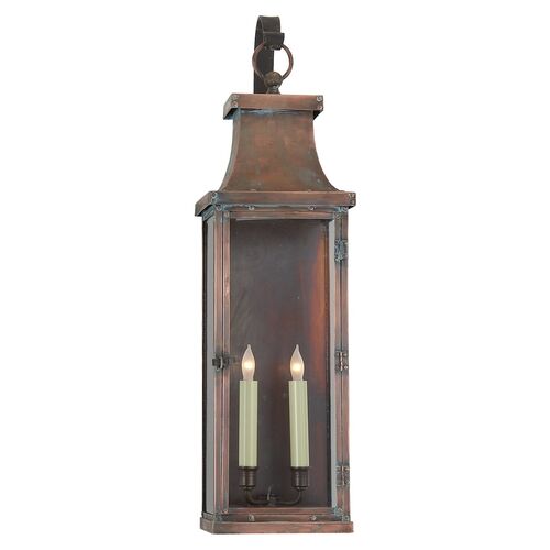 Bedford Outdoor Wall Lantern, Copper~P77237453