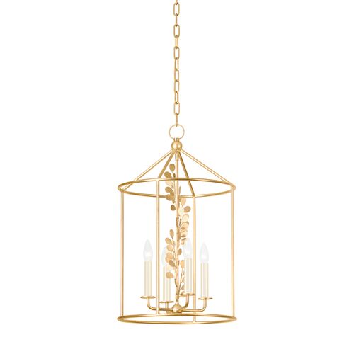 Adrienne Lantern, Vintage Gold Leaf Adrienne Lantern, Vintage Gold Leaf