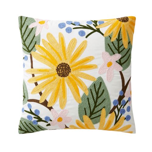 Dandelion Pillow, Blush/Yellow