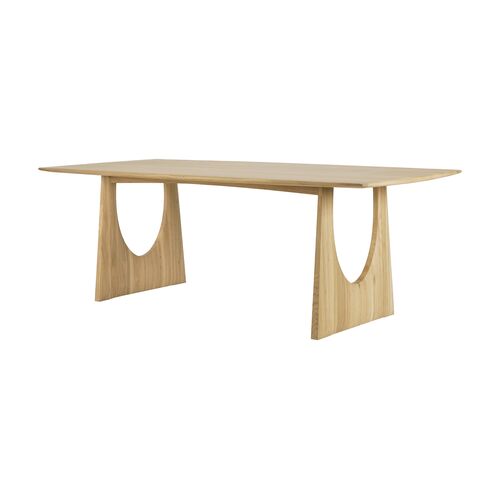 Geometric Dining Table, Oak