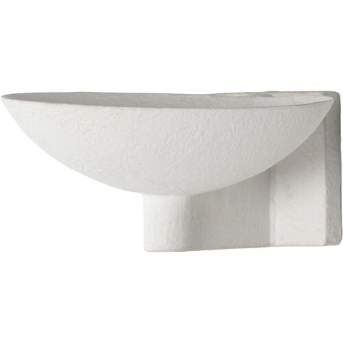 Beck Wall Sconce, Matte White Plaster~P111116674