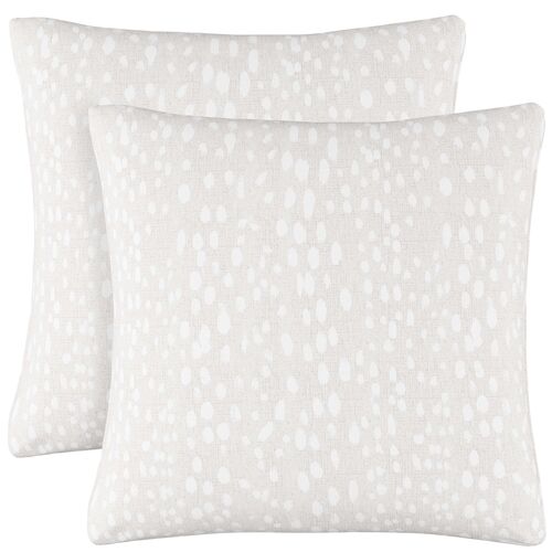 S/2 Snow Leopard 20x20 Pillows~P77503103