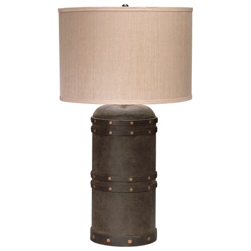 Barrel Table Lamp, Vintaged Brown~P77206607
