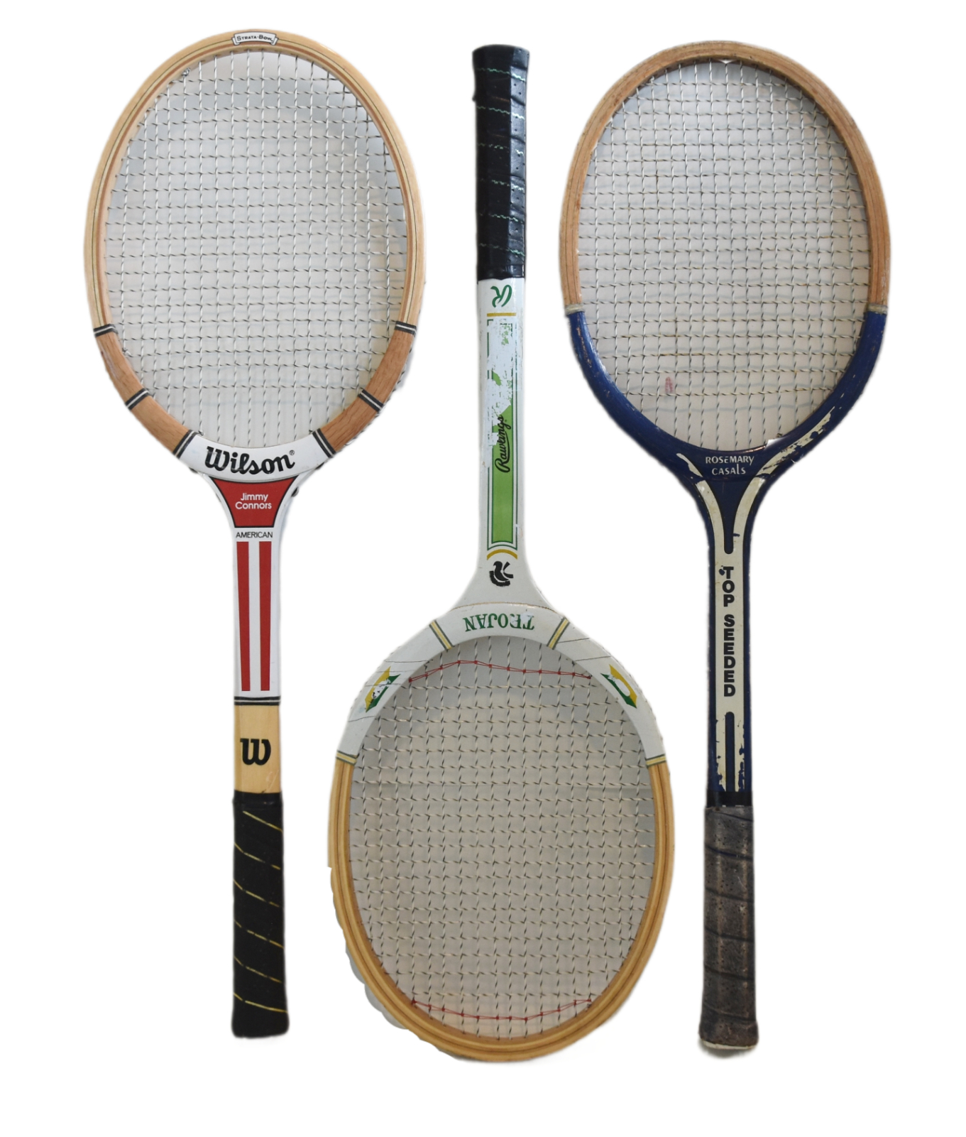 Vintage Decorative Tennis Racquets, S/3~P77690485