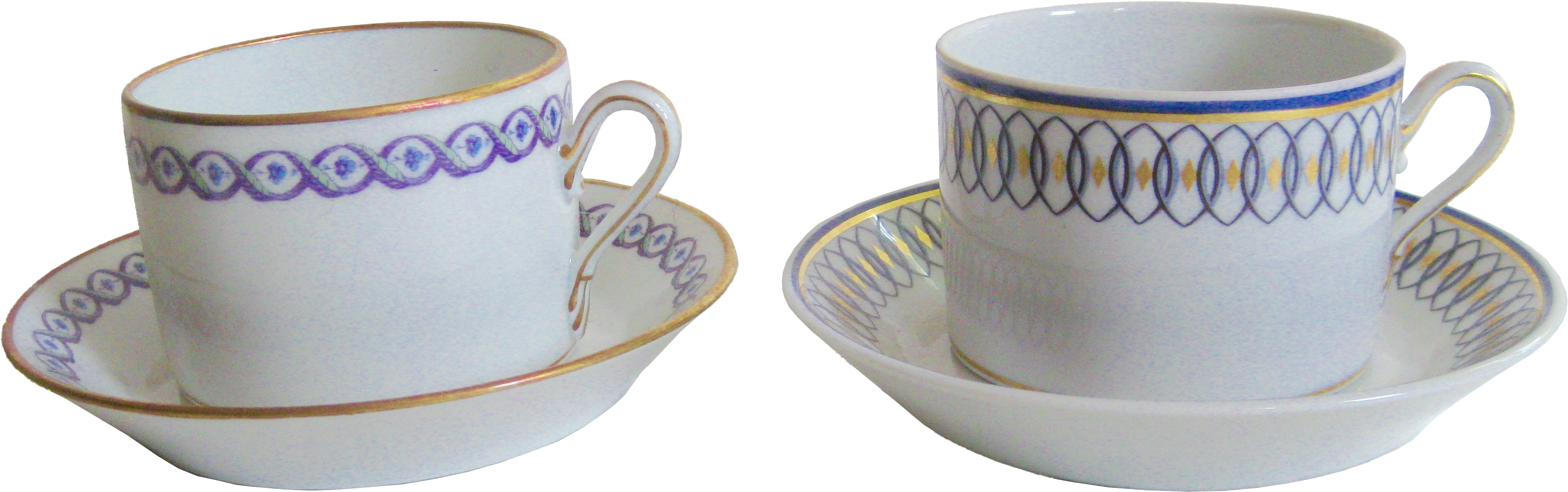 Ginori Italian Porcelain Cups & Saucers~P77344878