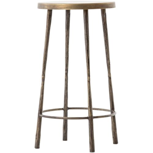Alessia Counter Stool, Antique Brass Alessia Counter Stool, Antique Brass~P77575353