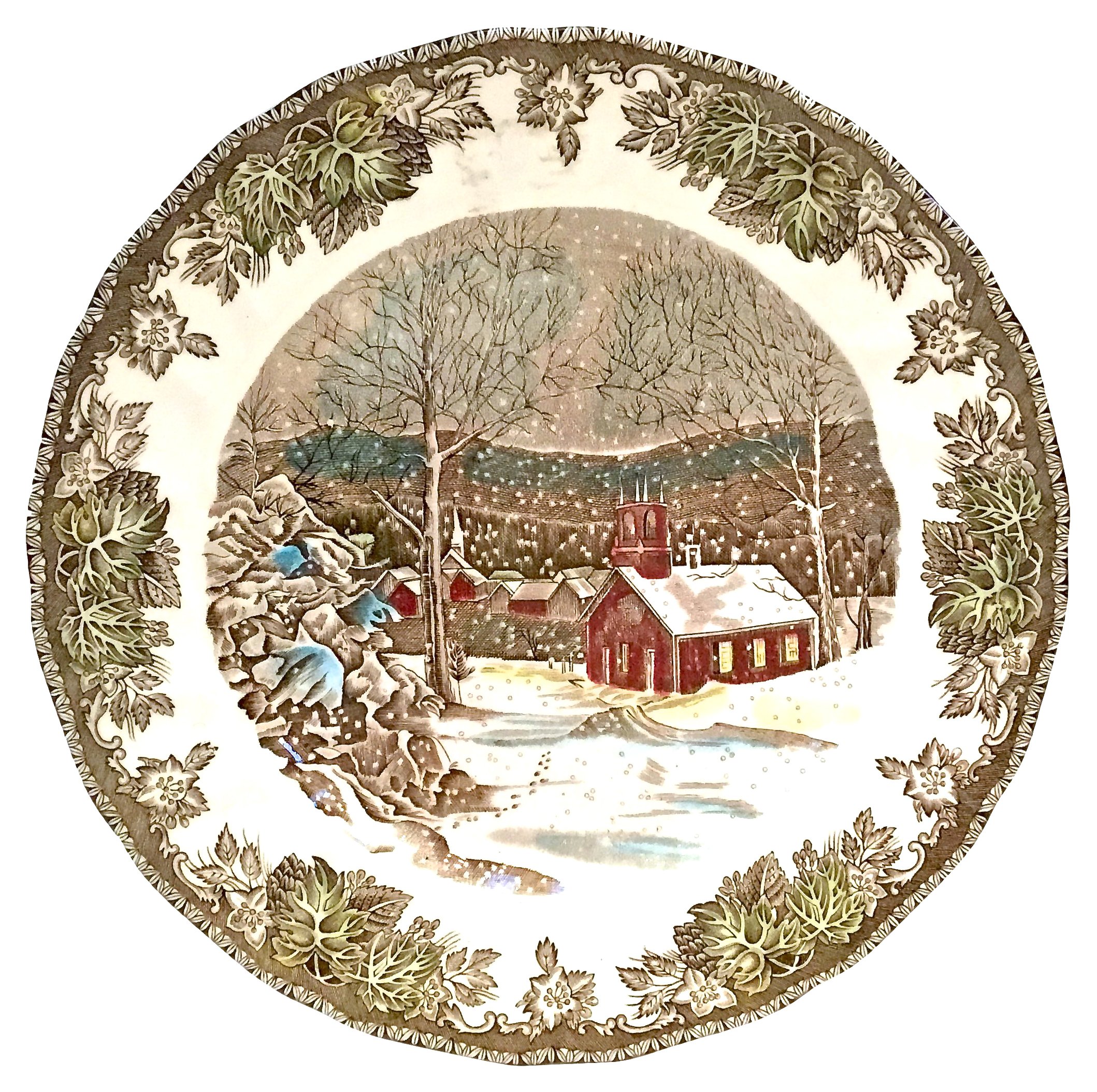 Snowy Village Collectible Plate~P77516296
