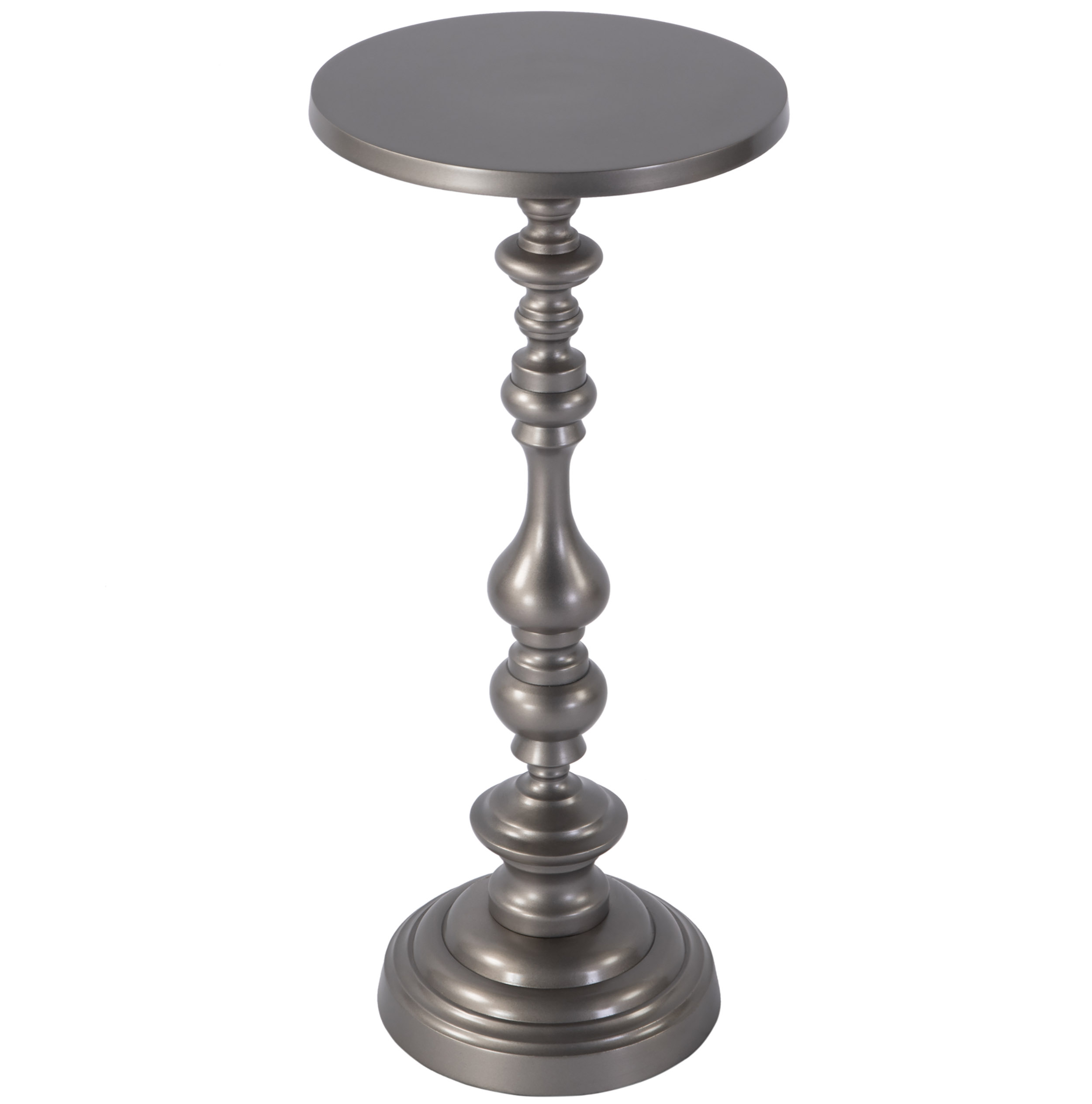 Lux Round Pedestal Base End Table