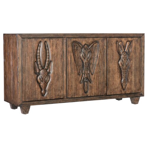 Commerce & Market Safari Credenza, Brown