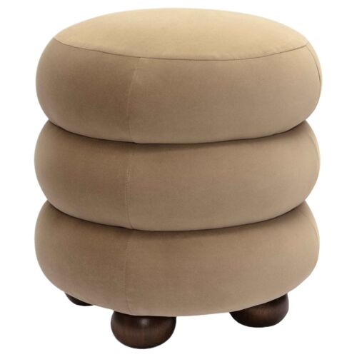 Osric Velvet Ottoman
