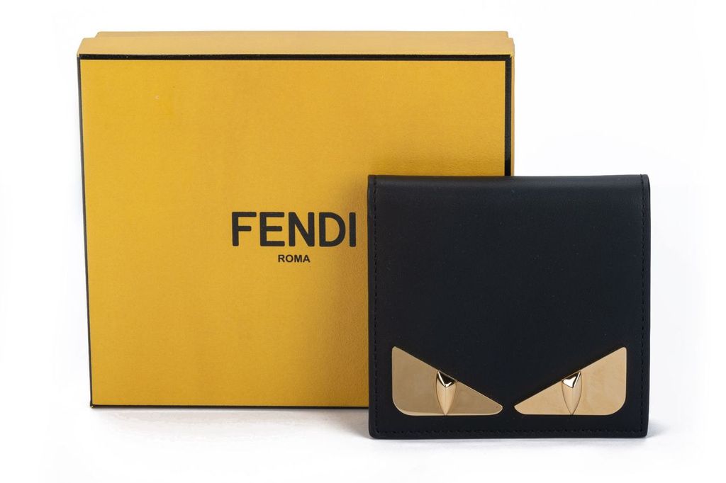 Fendi Lim. Ed. Monster Wallet Black~P77658453