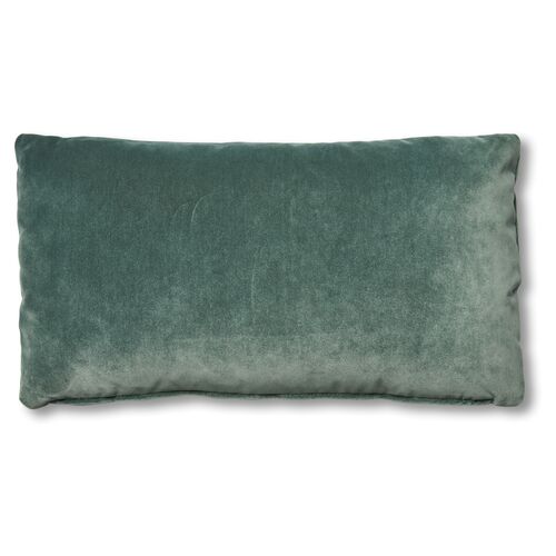 Ada Long Lumbar Pillow, Jade Velvet~P77483600