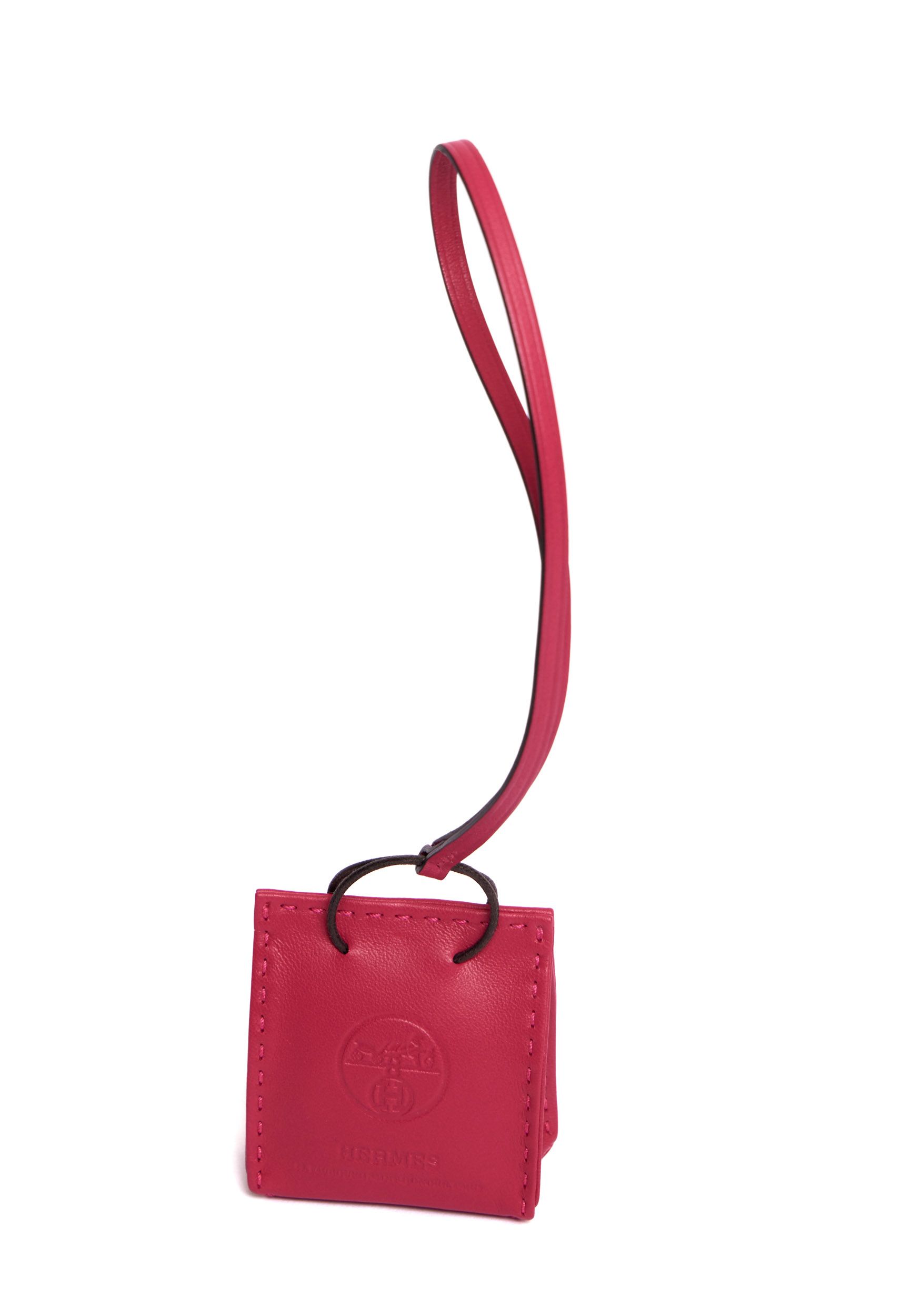 Hermes Rose "Orange Bag Charm"~P77644312