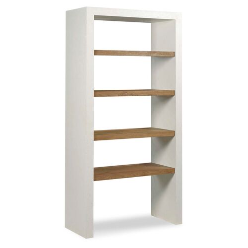 Sculptor Bookcase, Breadboard/ White Gesso~P77595086~P77595086