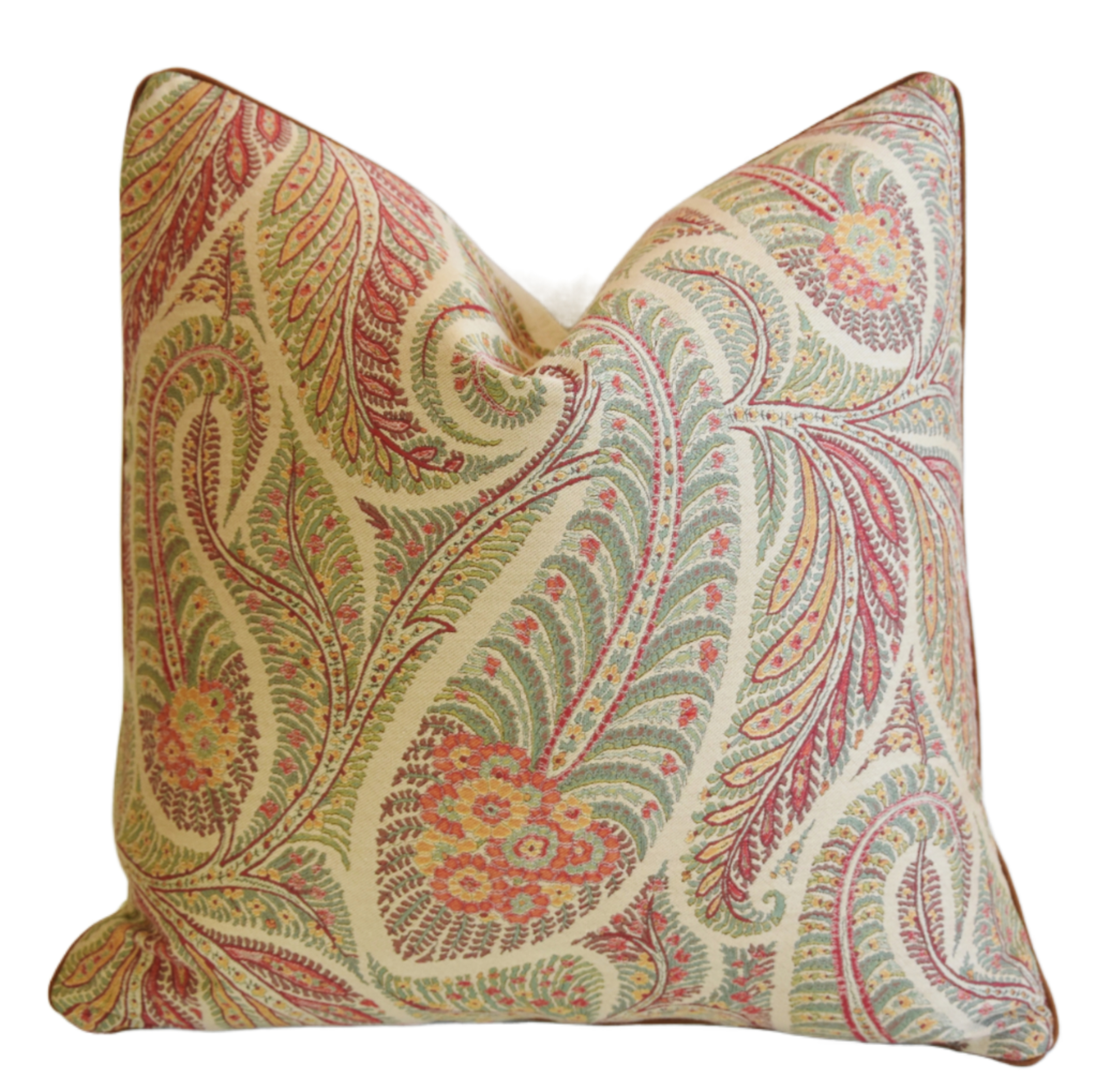 Clarence House Paisley Fabric Pillow Clarence House Paisley Fabric Pillow