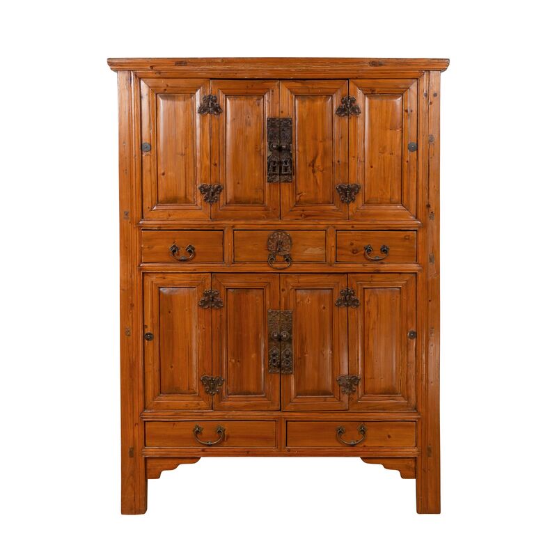 Large Chinese Qing Dynasty Style Cabinet