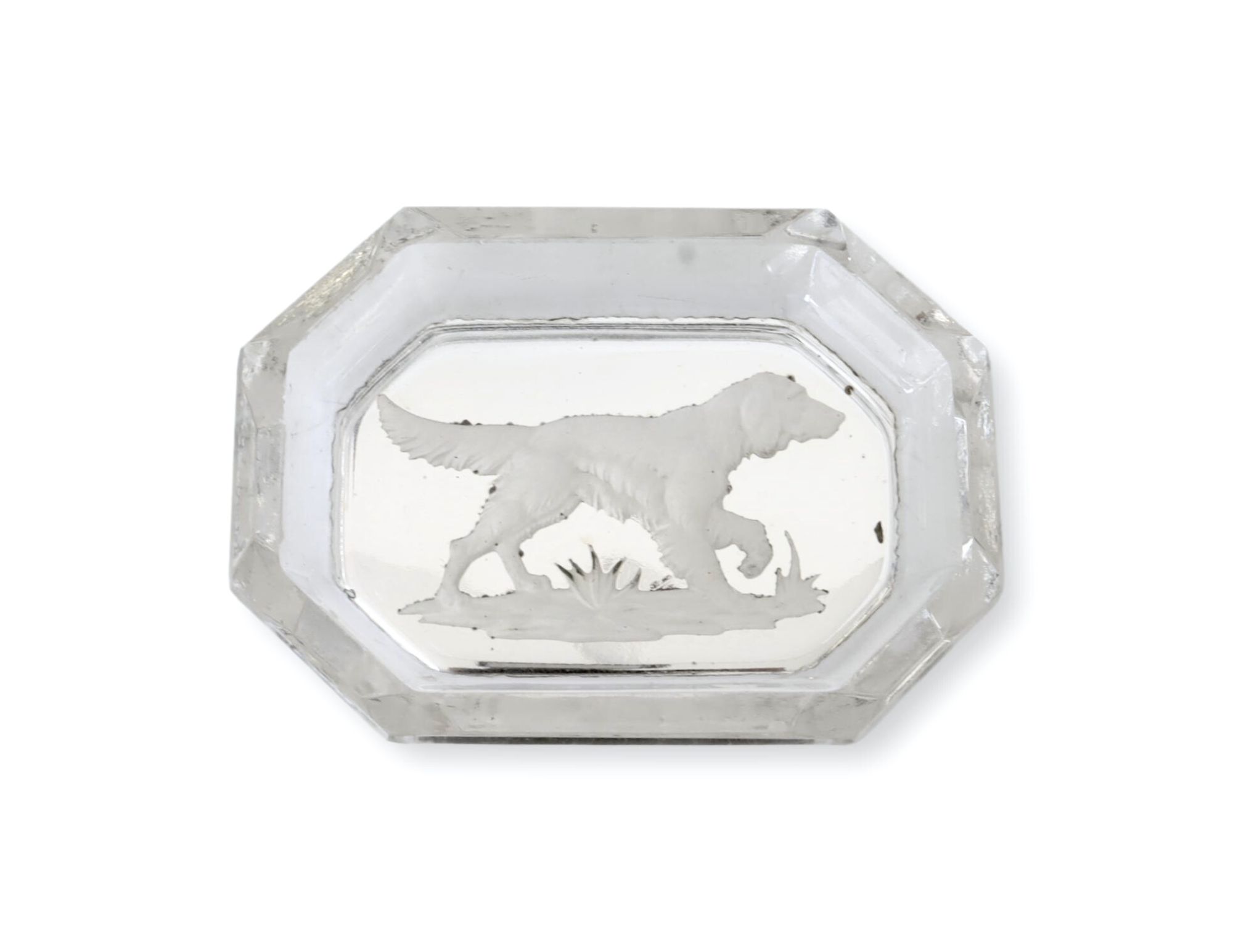 Mirrored Crystal Hunting Dog Pin Dish~P77681673