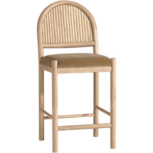 Bennett Performance Velvet Counter Stool