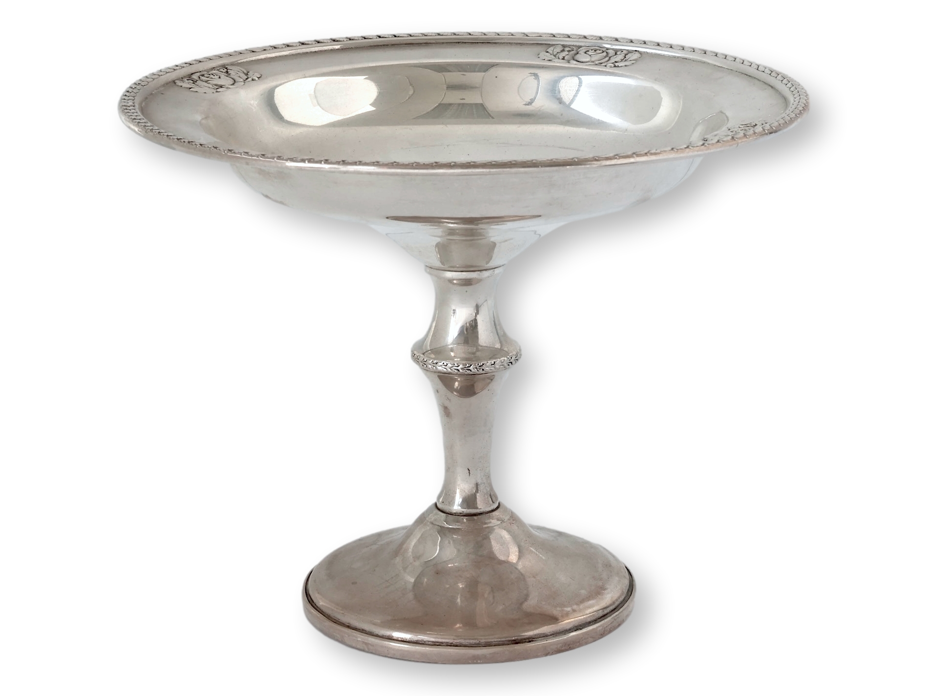 Sterling Silver 'Rose Flower" Compote~P77718897