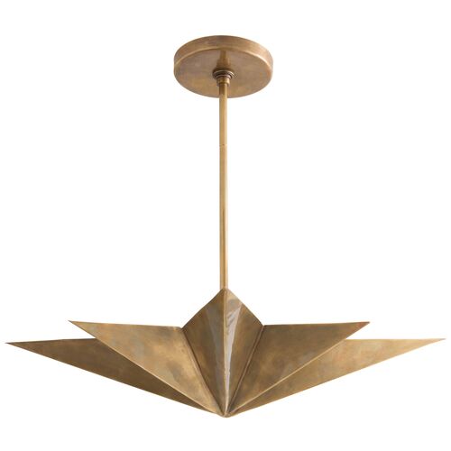 Rex Star Pendant, Brass