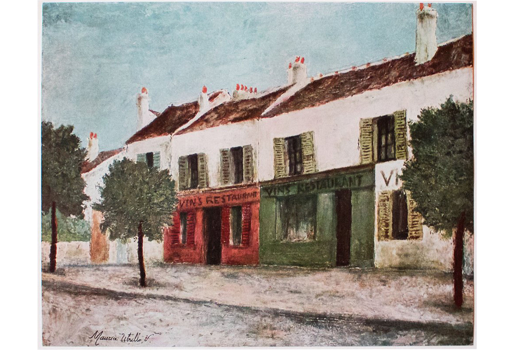 Maurice Utrillo, Bistros in a Suburb~P77537503
