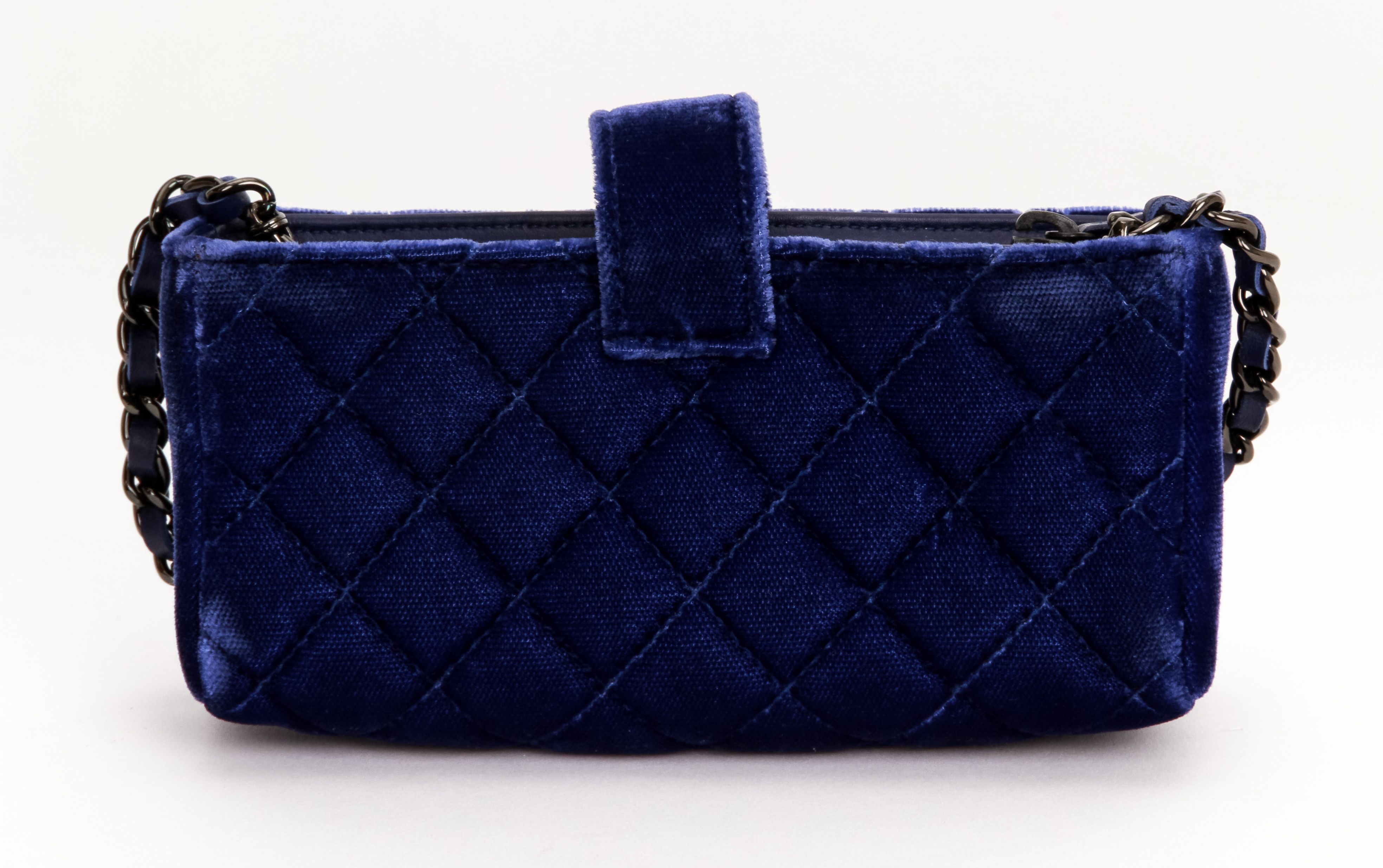 chanel blue mini bag