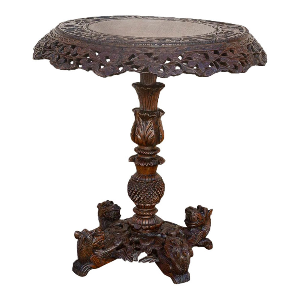 Anglo Indian Rosewood Center Table~P77645923